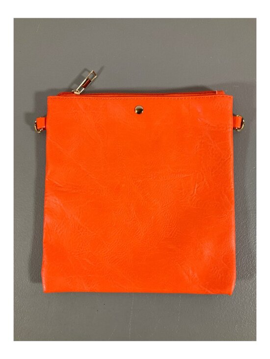 Ahdorned U-Shaped Messenger Bag - Double Entry, Dual Straps, Pouch, Sicilian Ora - Picture 5 of 9